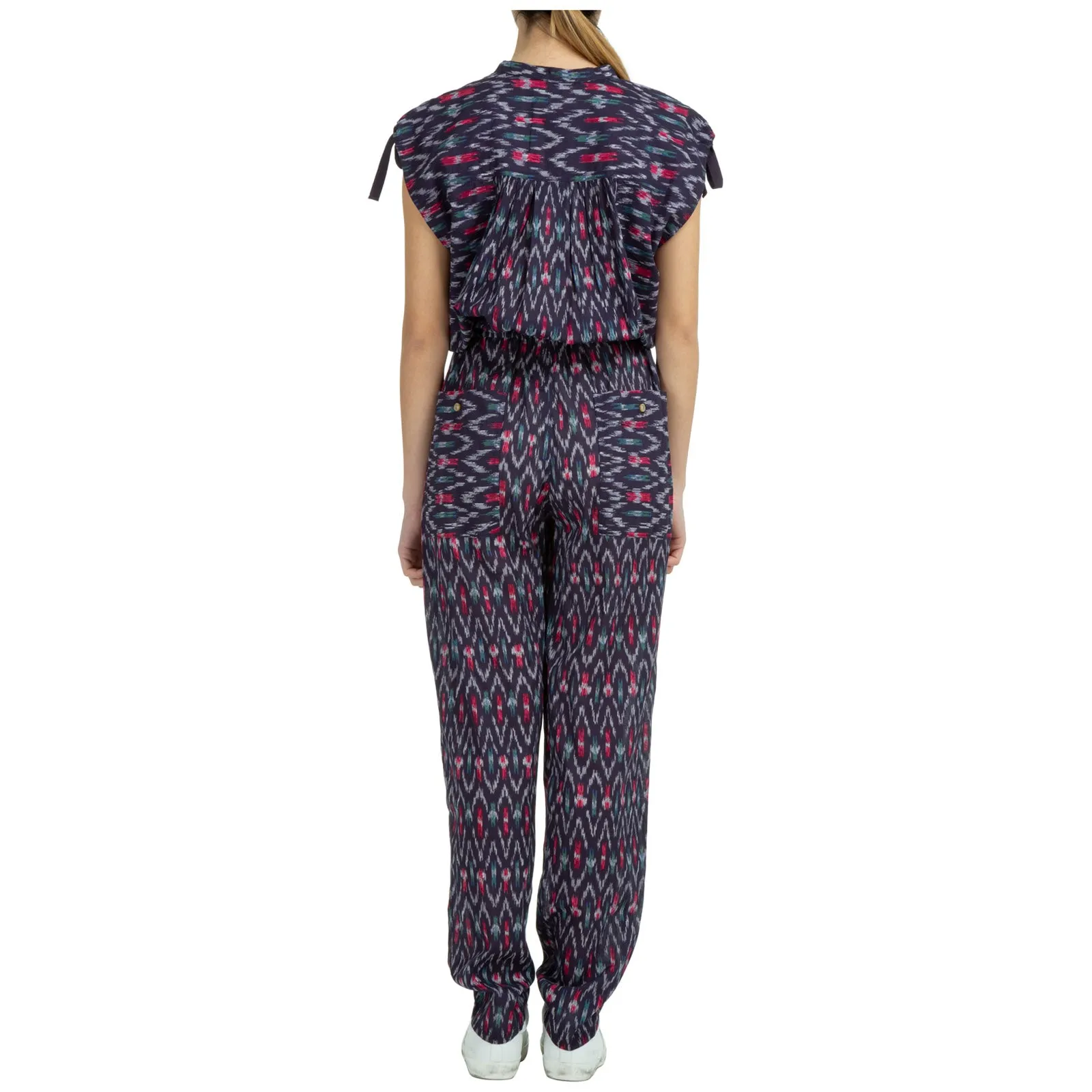 Isabel Marant toile Abstract-Print Sleeveless Jumpsuit