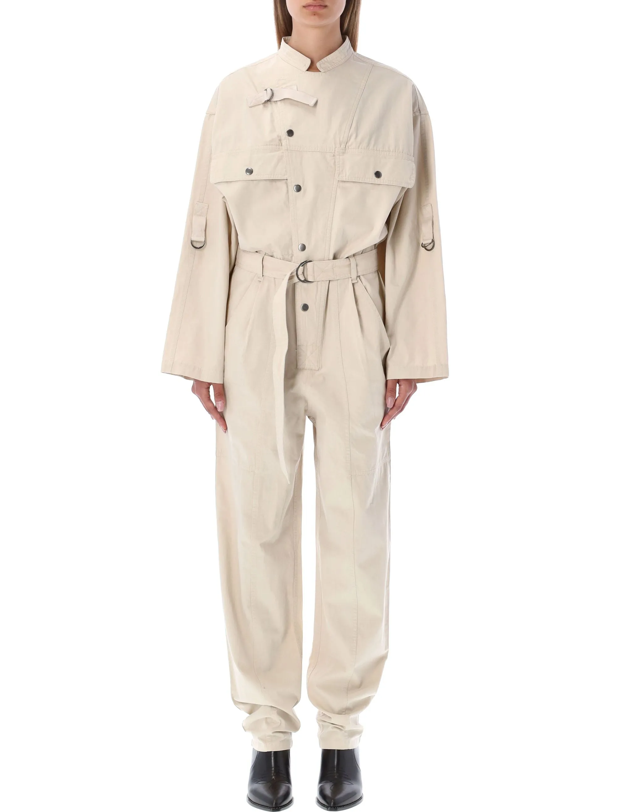 Isabel Marant toile Belt-Waist Jumpsuit