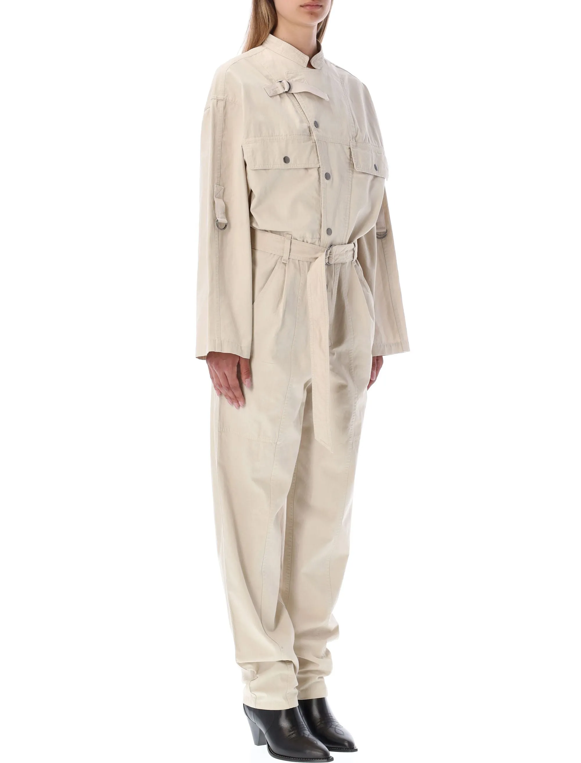 Isabel Marant toile Belt-Waist Jumpsuit