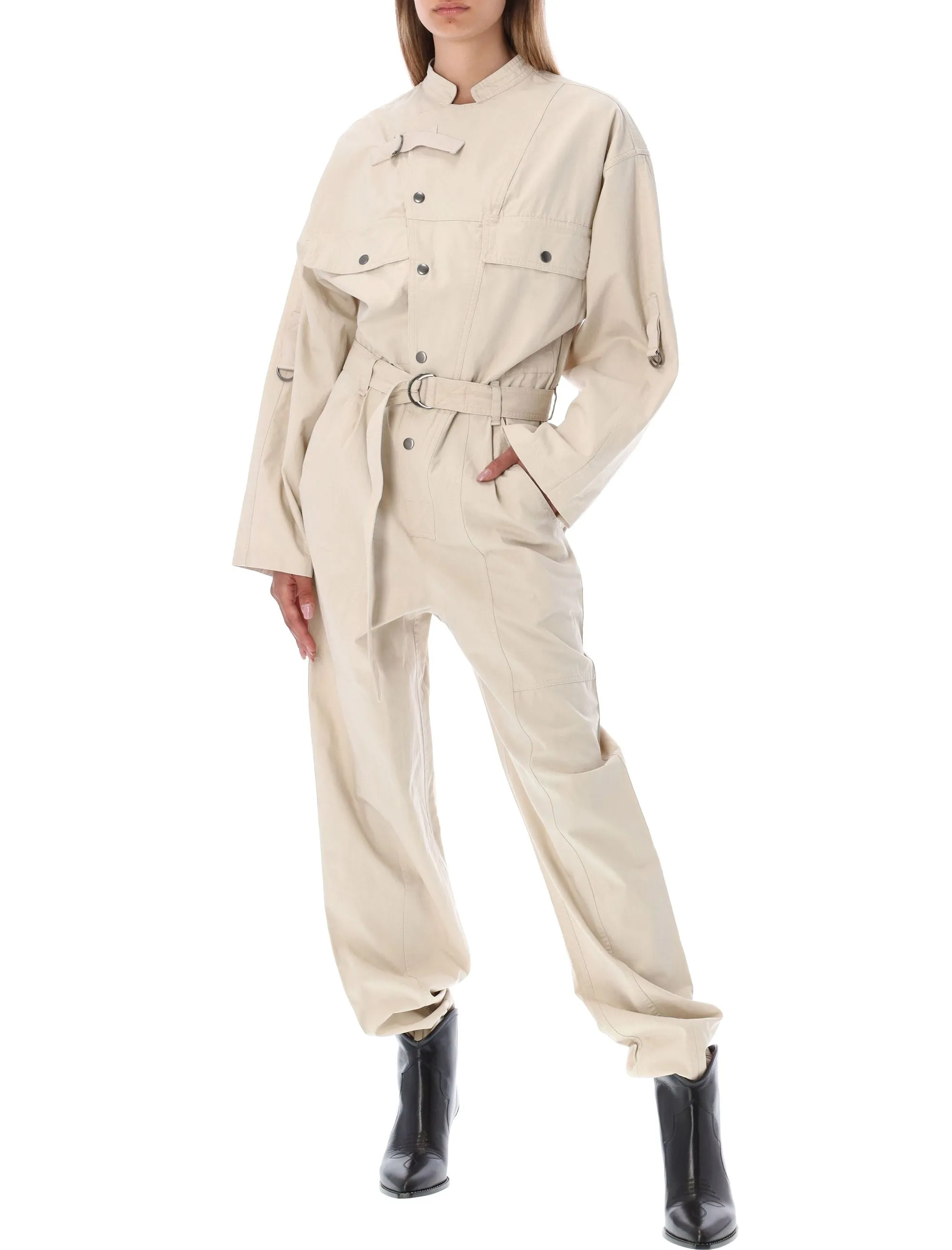 Isabel Marant toile Belt-Waist Jumpsuit