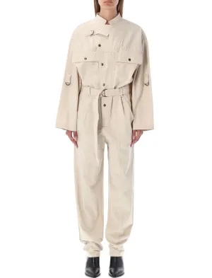 Isabel Marant toile Belt-Waist Jumpsuit