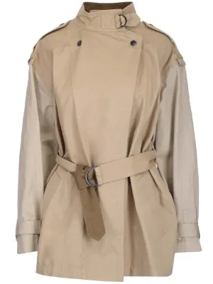 Isabel Marant toile Belted Mockneck Coat