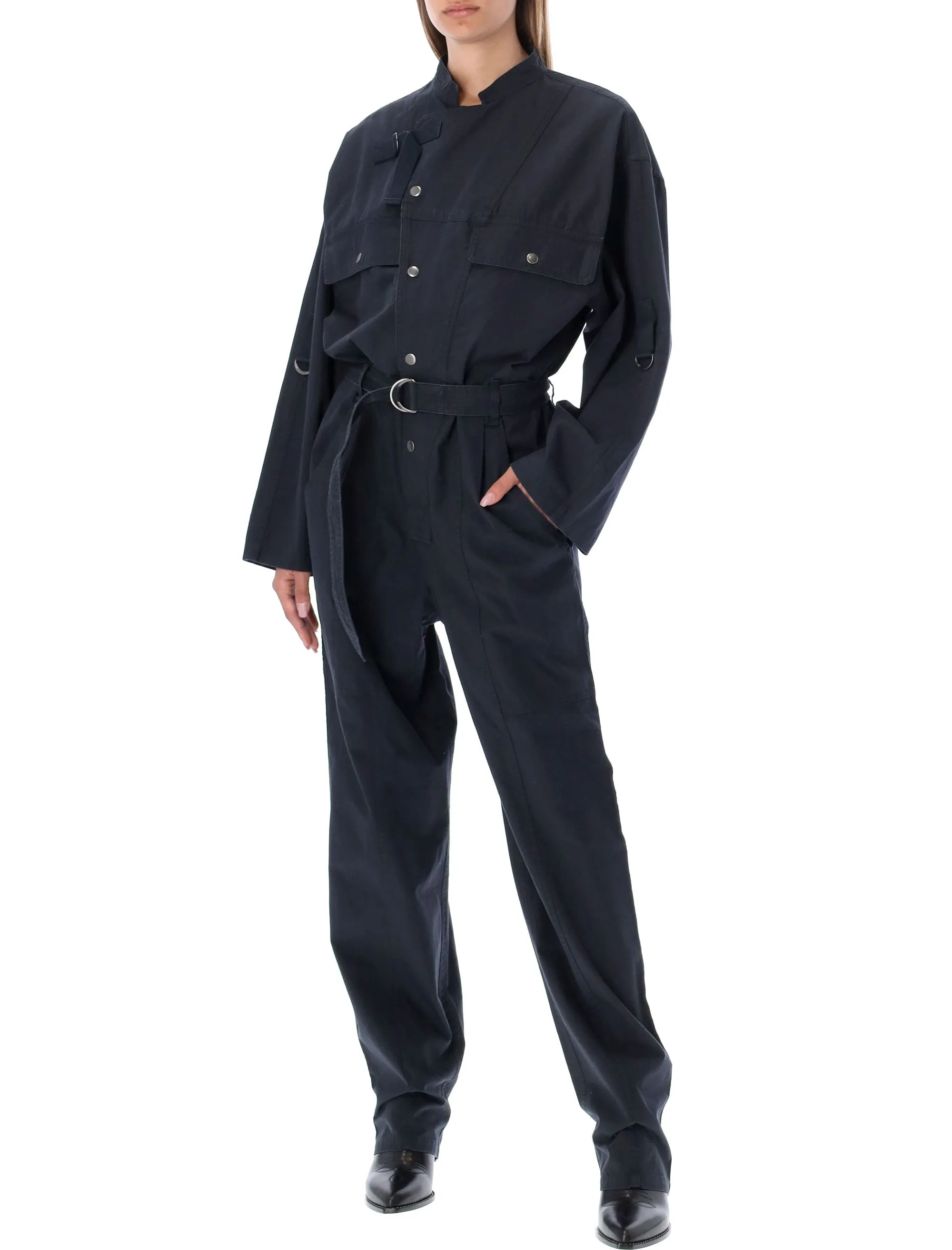 Isabel Marant toile Belted-Waist Jumpsuit