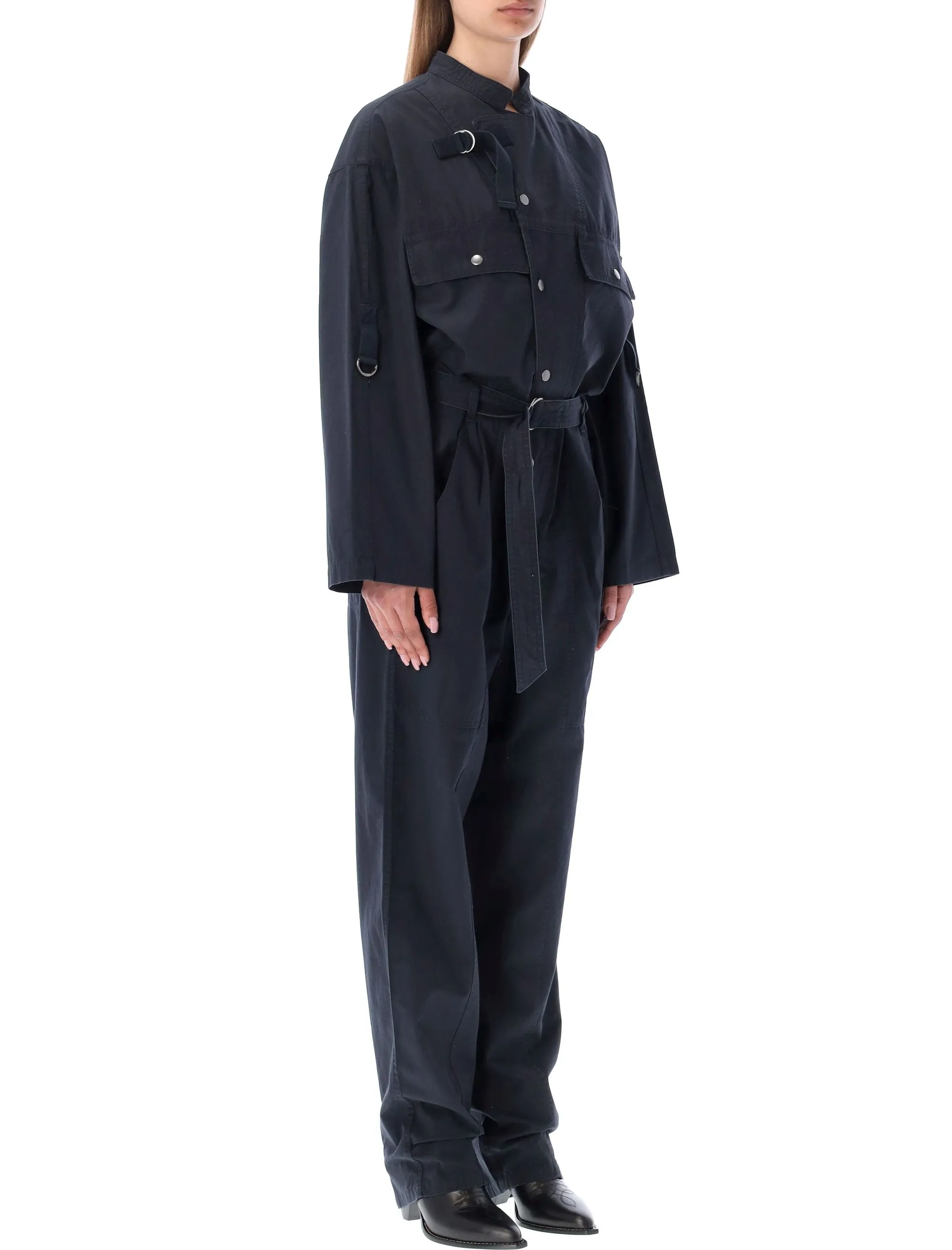 Isabel Marant toile Belted-Waist Jumpsuit