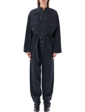 Isabel Marant toile Belted-Waist Jumpsuit