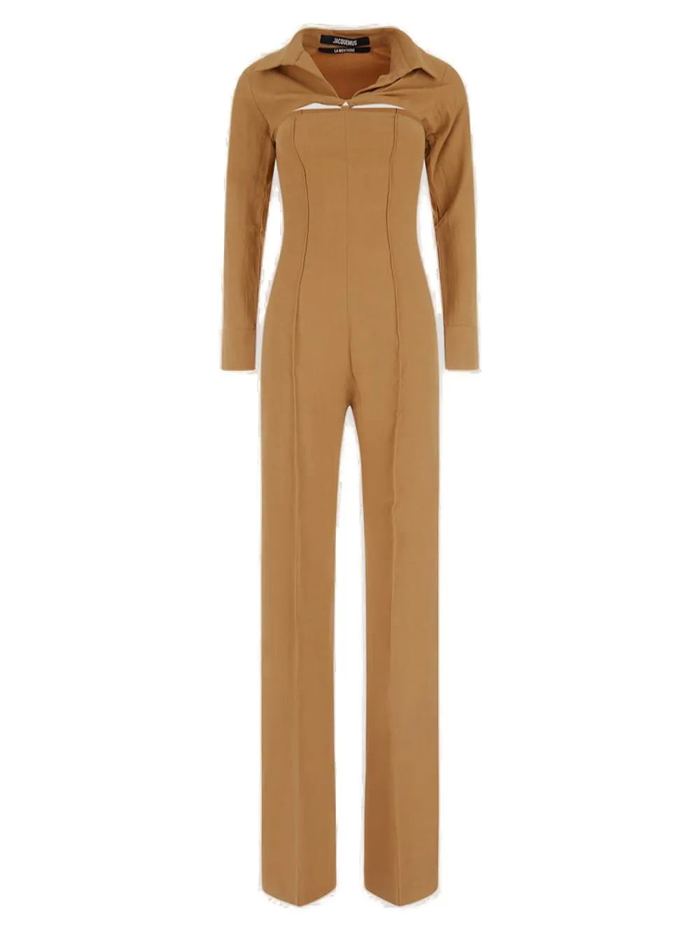 Jacquemus Asao Cut-Out Long-Sleeved Jumpsuit