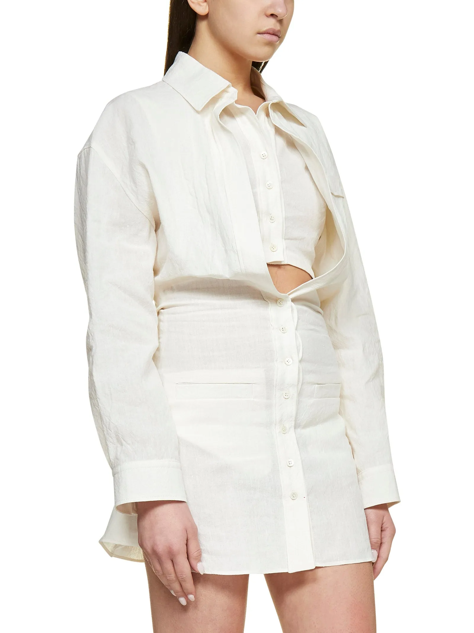 Jacquemus Baunhilha Layered Shirt Dress