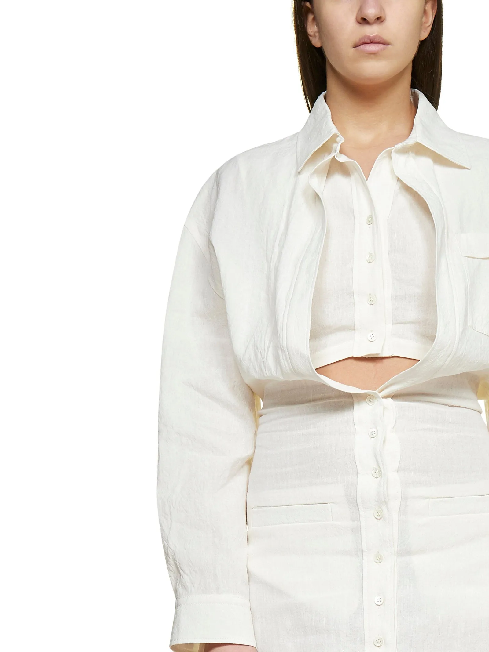 Jacquemus Baunhilha Layered Shirt Dress