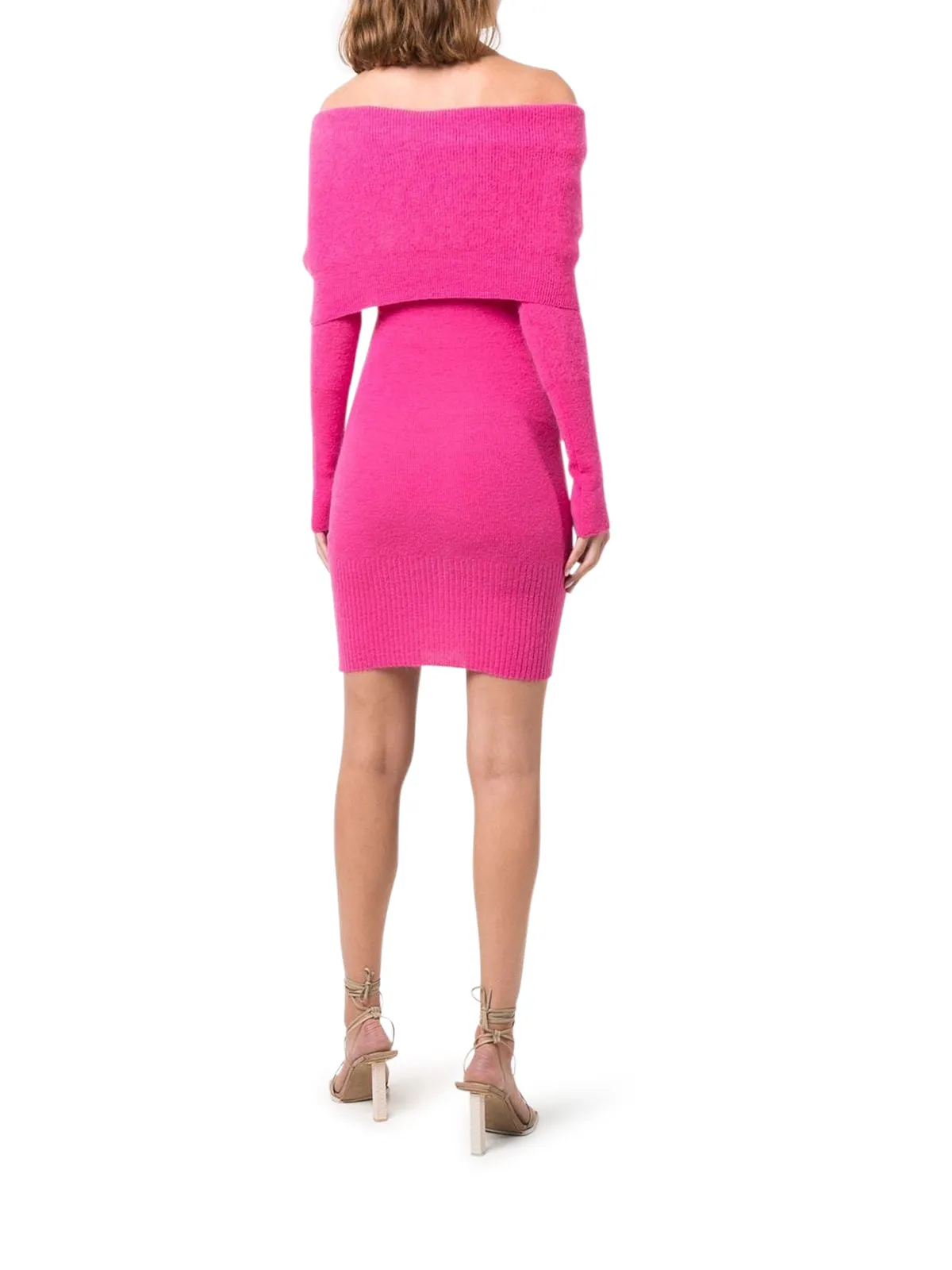 Jacquemus Off-Shoulder Knit Dress