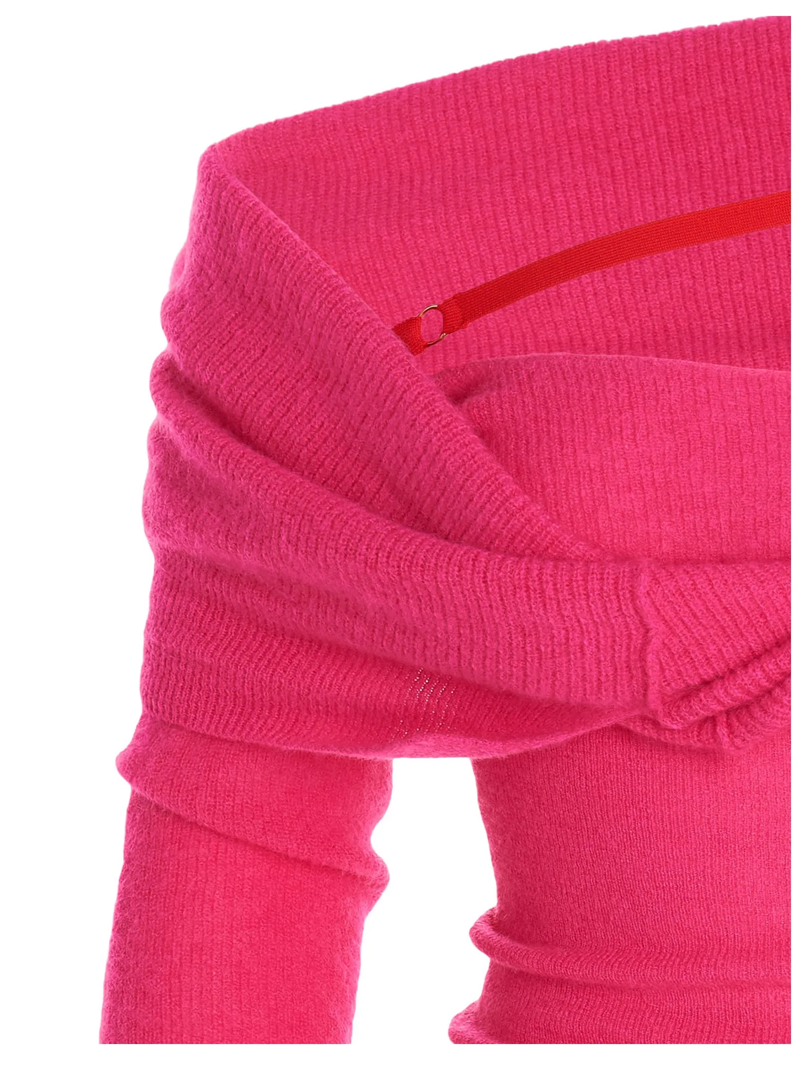 Jacquemus Off-Shoulder Knit Dress