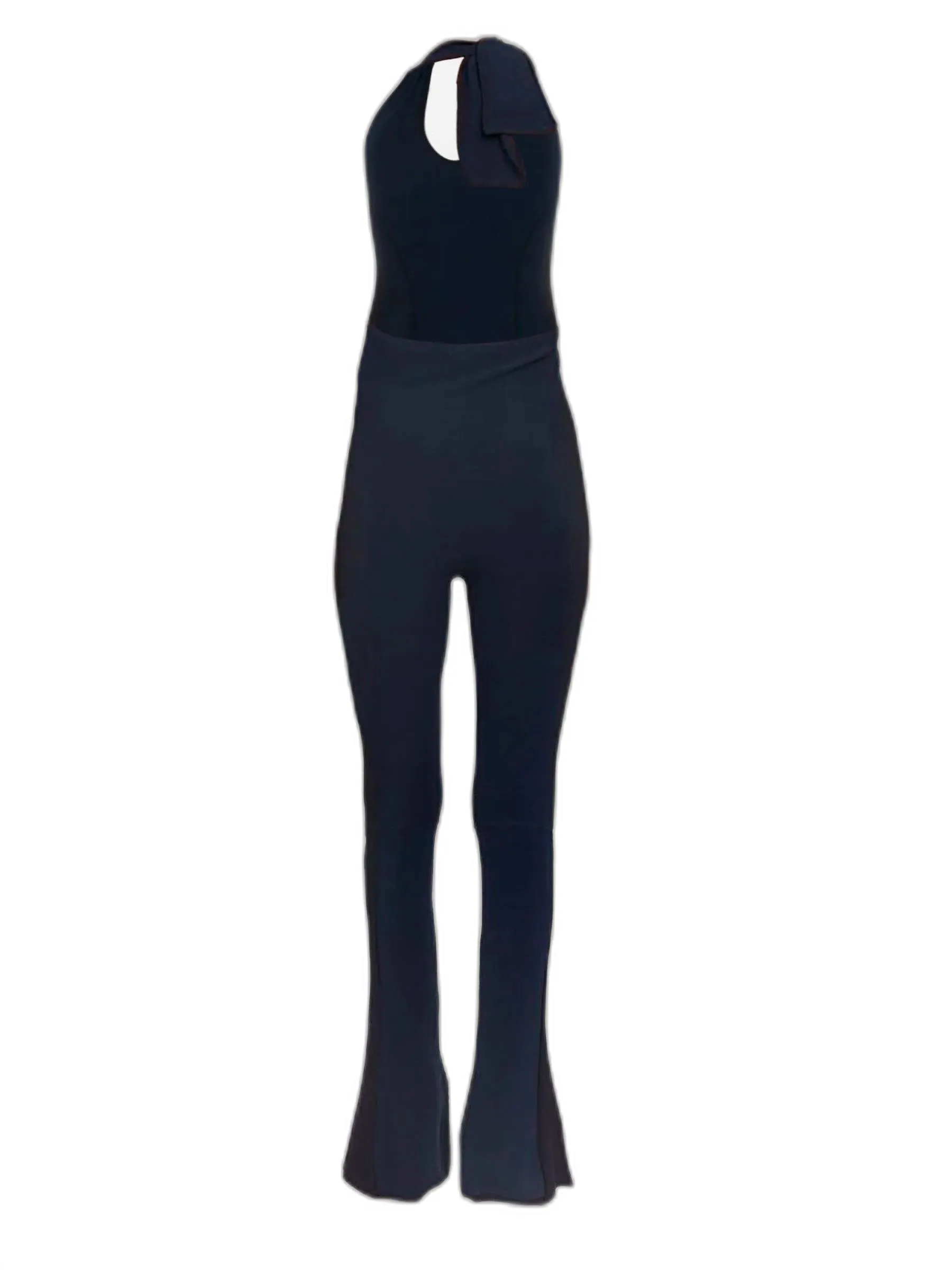Jacquemus Sleeveless Flared Low-Back Jumpsuit