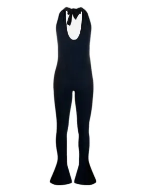Jacquemus Sleeveless Flared Low-Back Jumpsuit