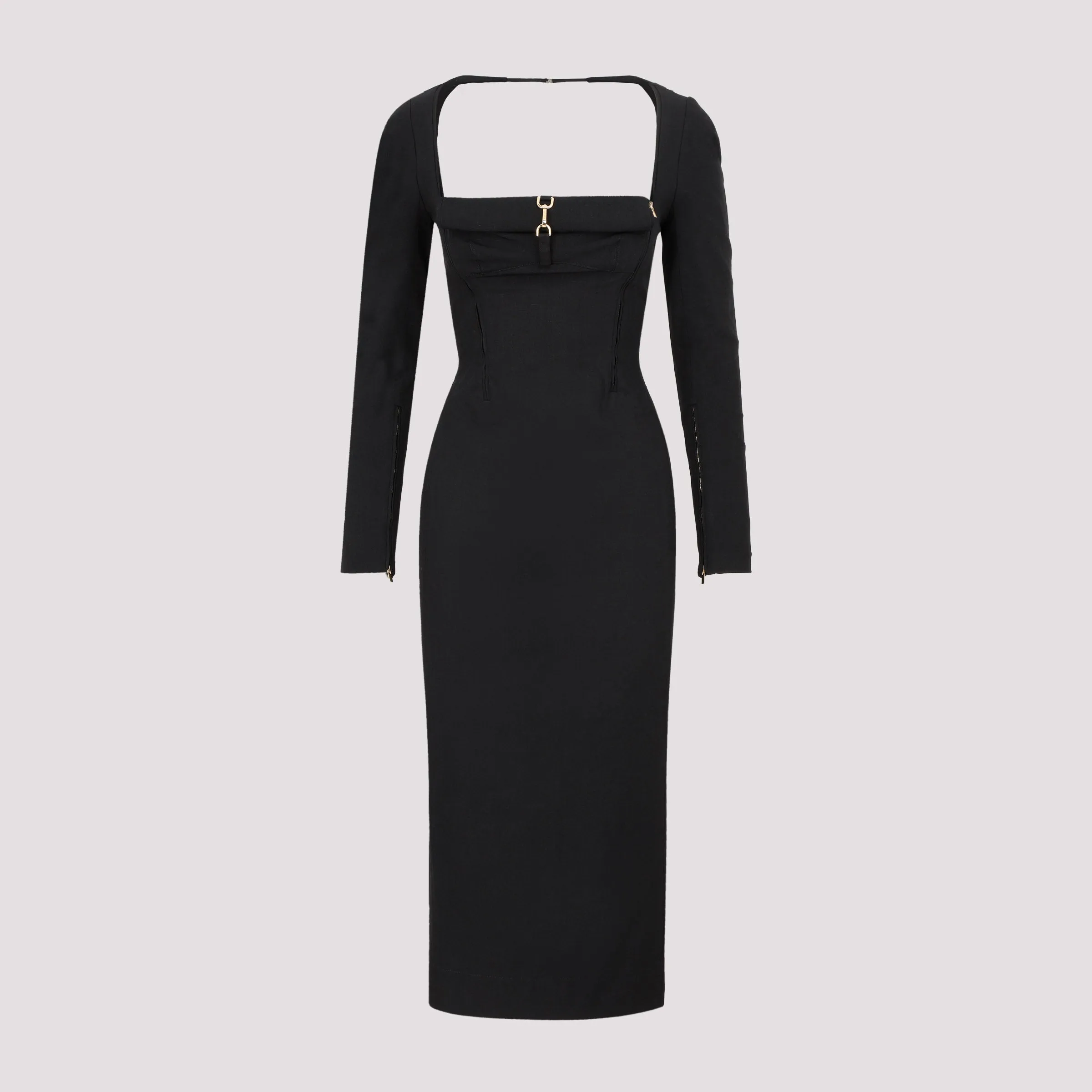Jacquemus Terra Midi Rolled Dress