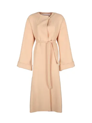 Jil Sander Belted Round-Neck Coat