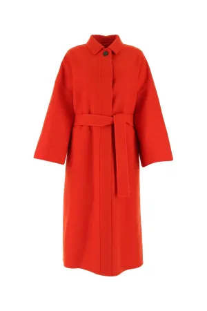 Jil Sander Belted Single-Breasted Coat