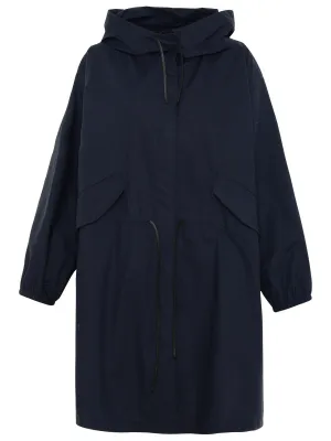 Jil Sander Logo Printed Rain Coat
