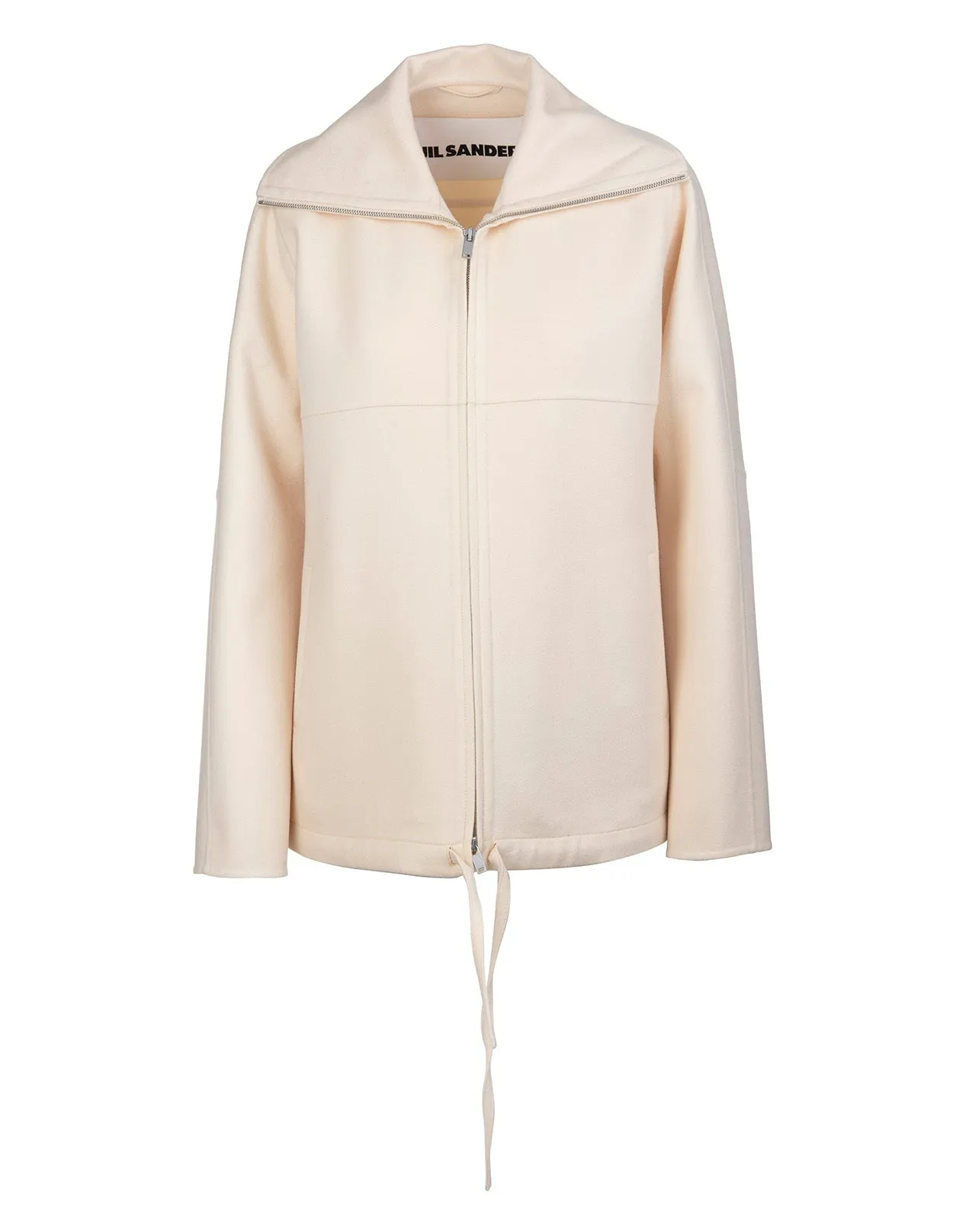 Jil Sander Shirt Collar Zipped Coat