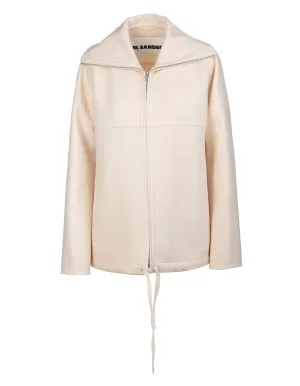 Jil Sander Shirt Collar Zipped Coat
