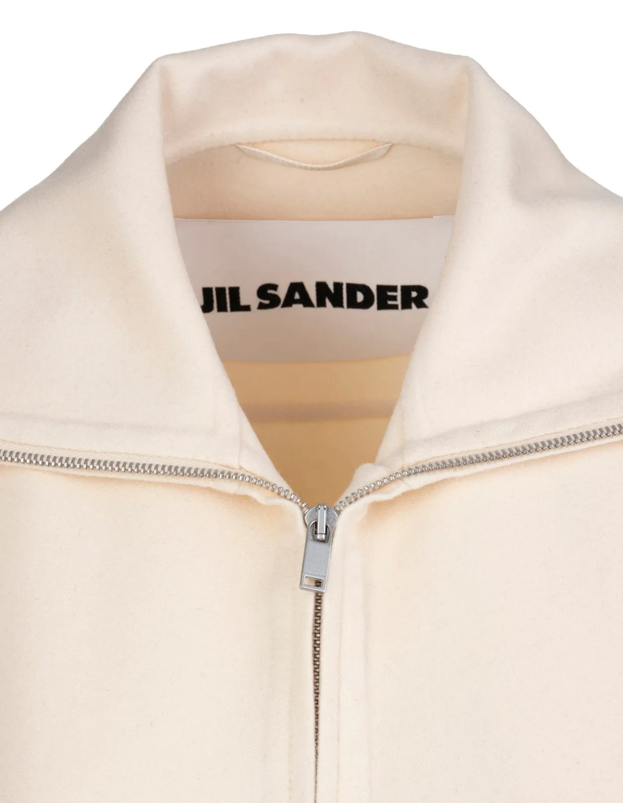 Jil Sander Shirt Collar Zipped Coat