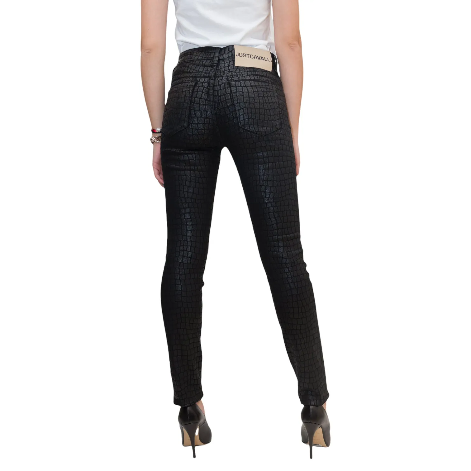 Just Cavalli Embossed Skinny Jeans