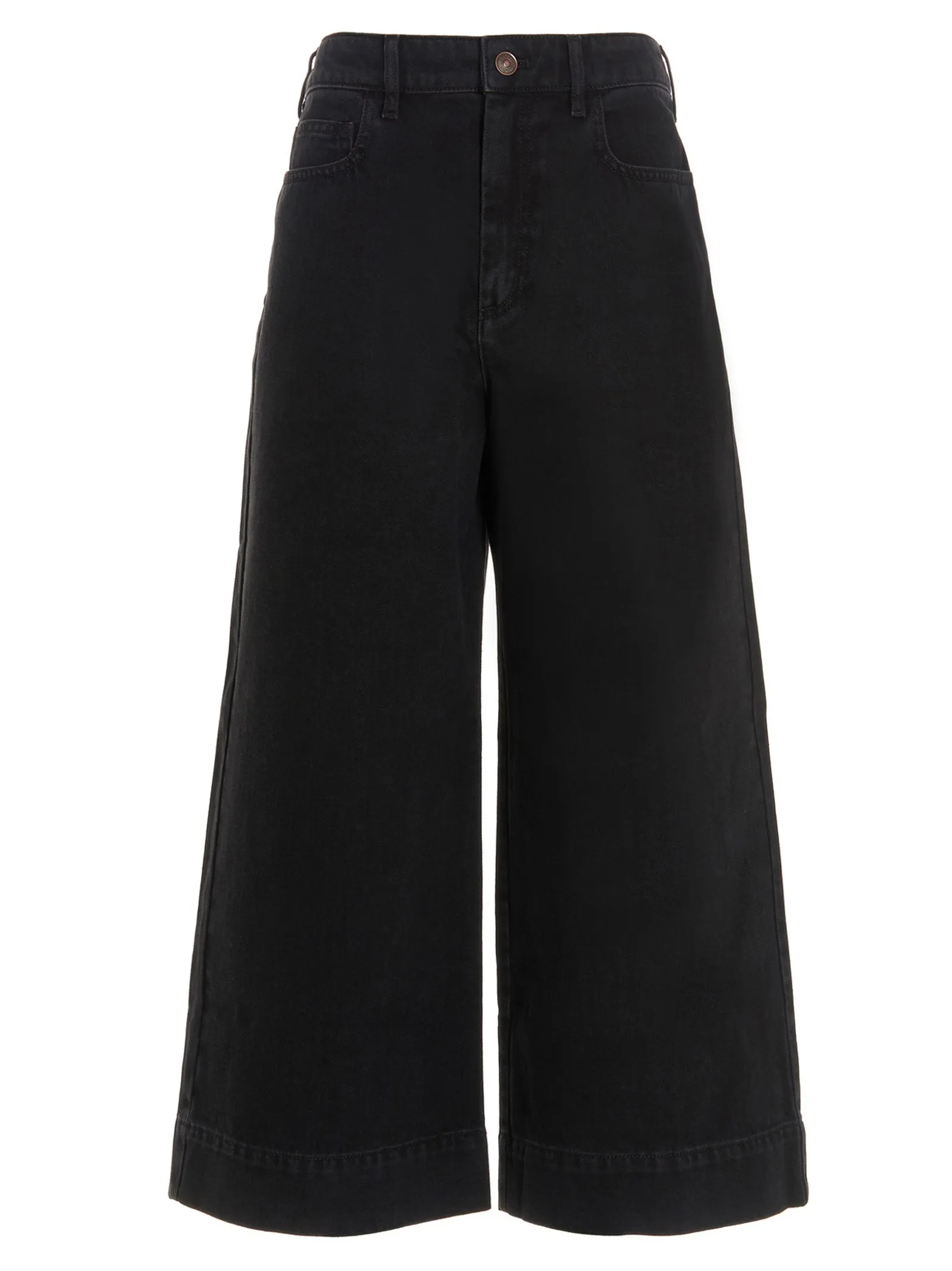 Kenzo Logo Patch Wide-Leg Jeans