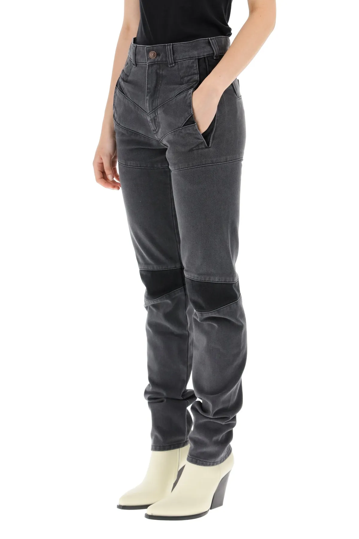 Kenzo Panelled Straight Leg Jeans