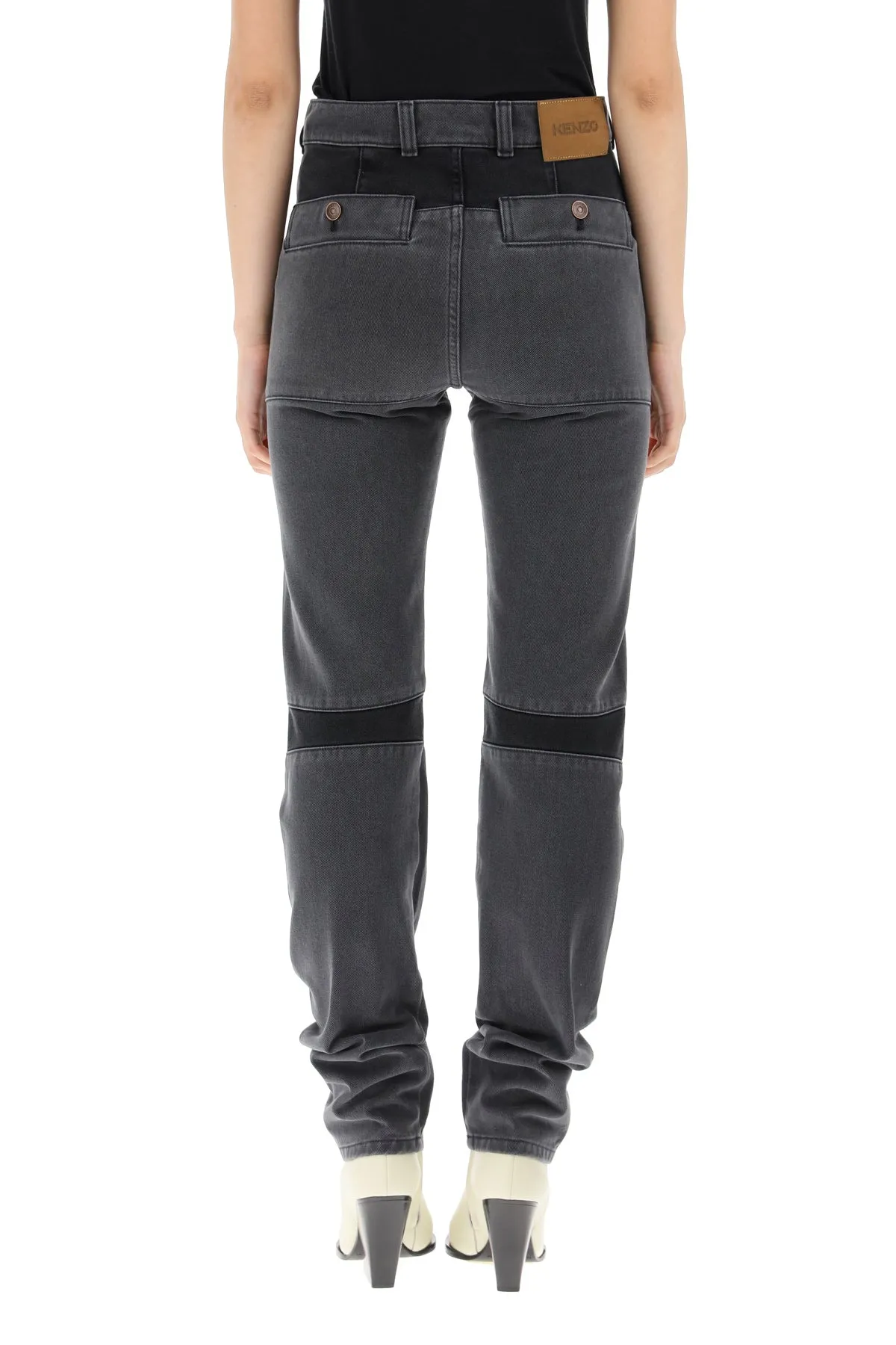 Kenzo Panelled Straight Leg Jeans