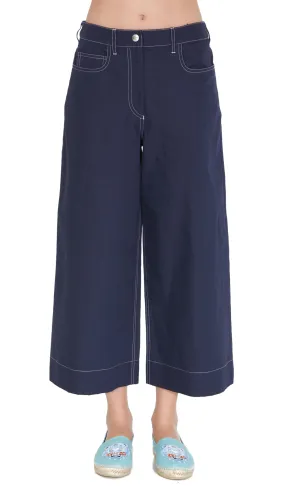 Kenzo Wide-Leg Cropped Jeans