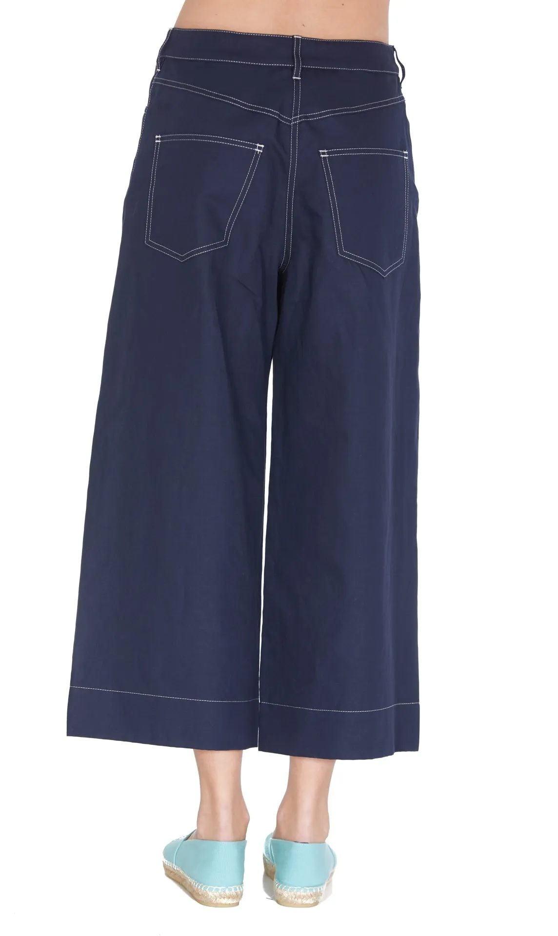 Kenzo Wide-Leg Cropped Jeans