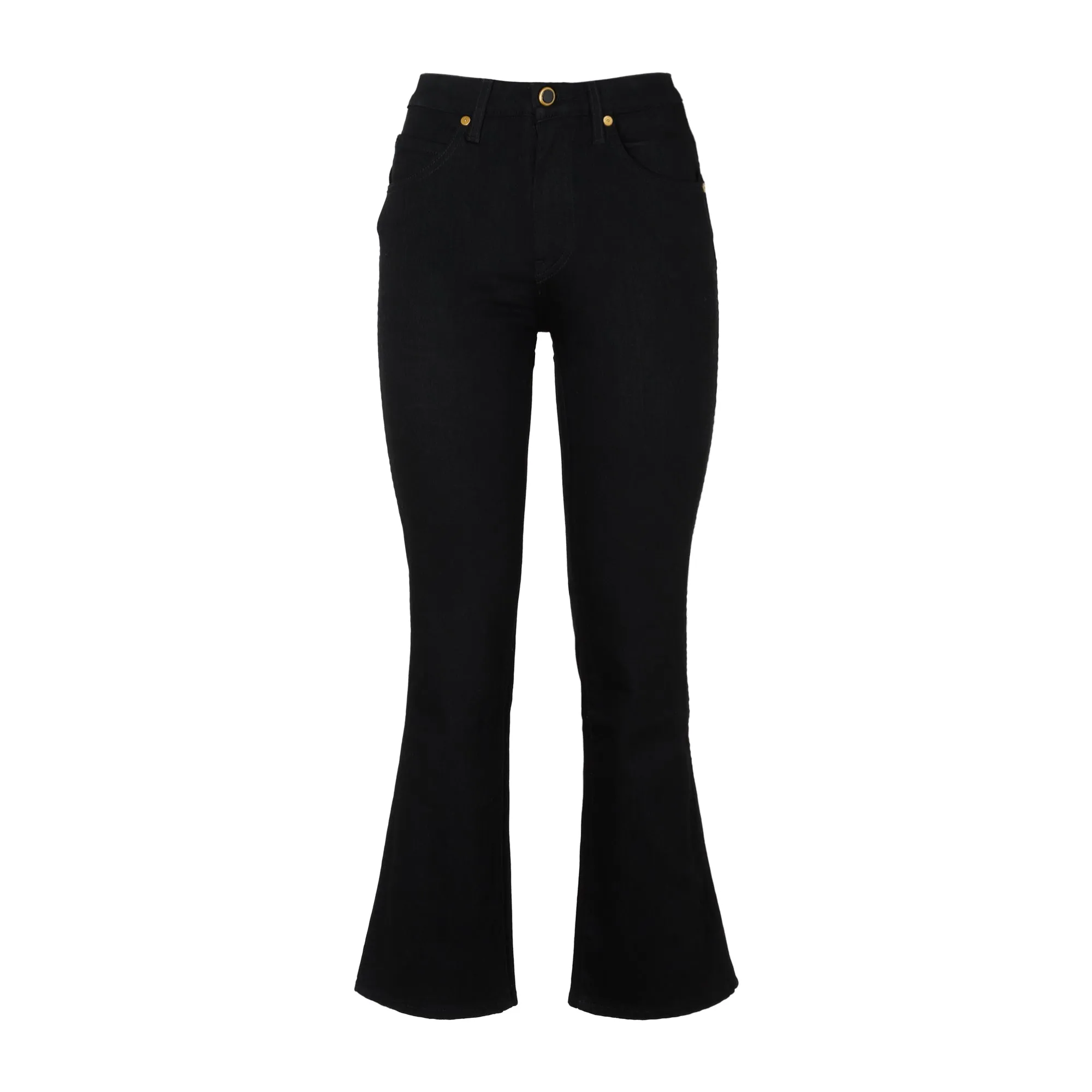 Khaite Flared Mid Rise Jeans