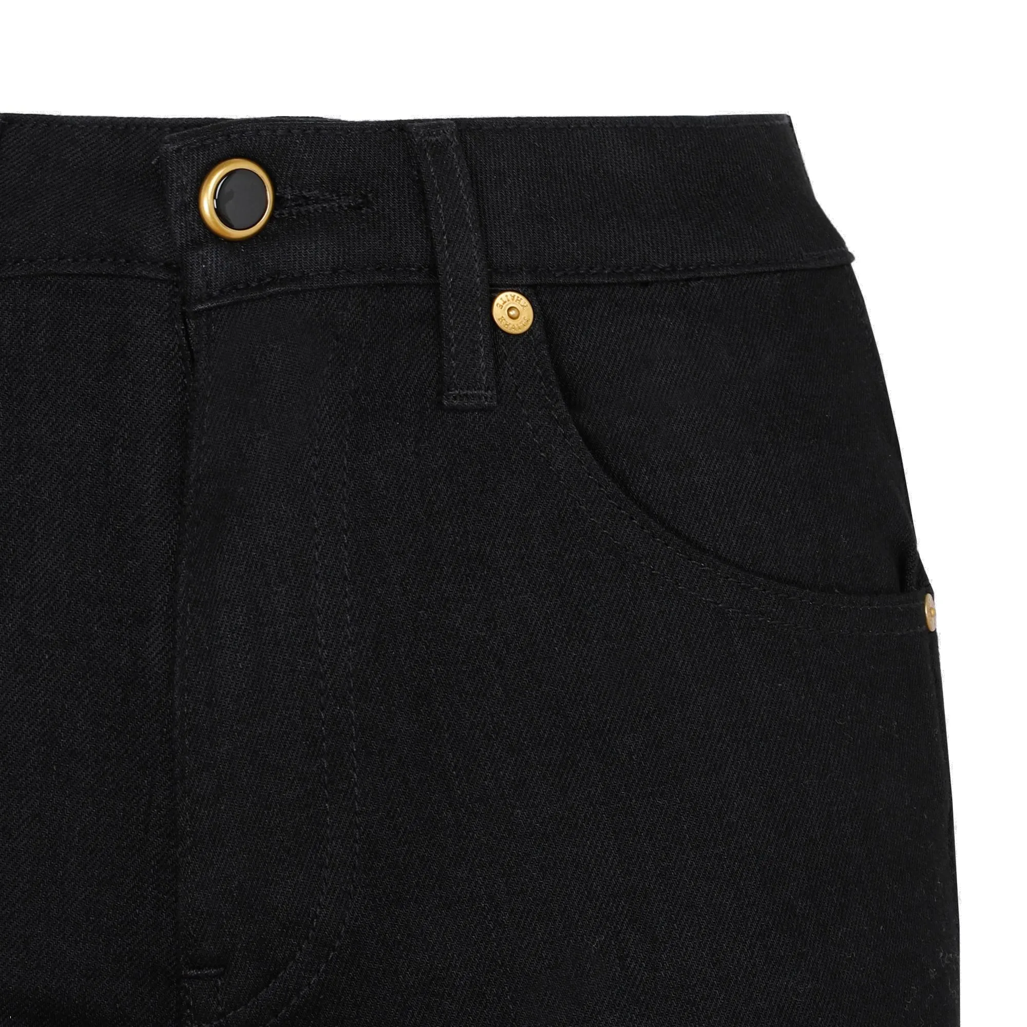 Khaite Flared Mid Rise Jeans