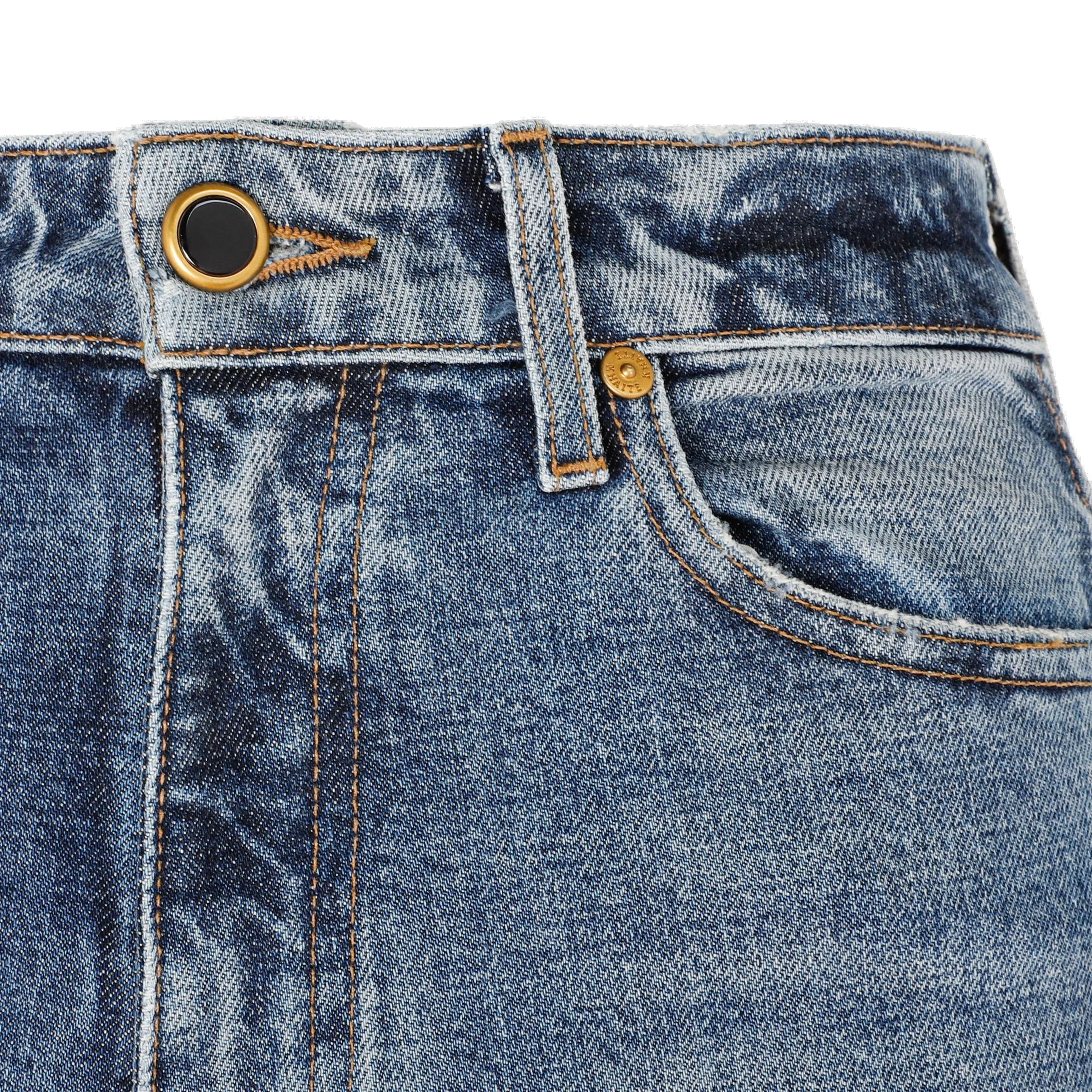 Khaite High-Waisted Faded-Effect Jeans