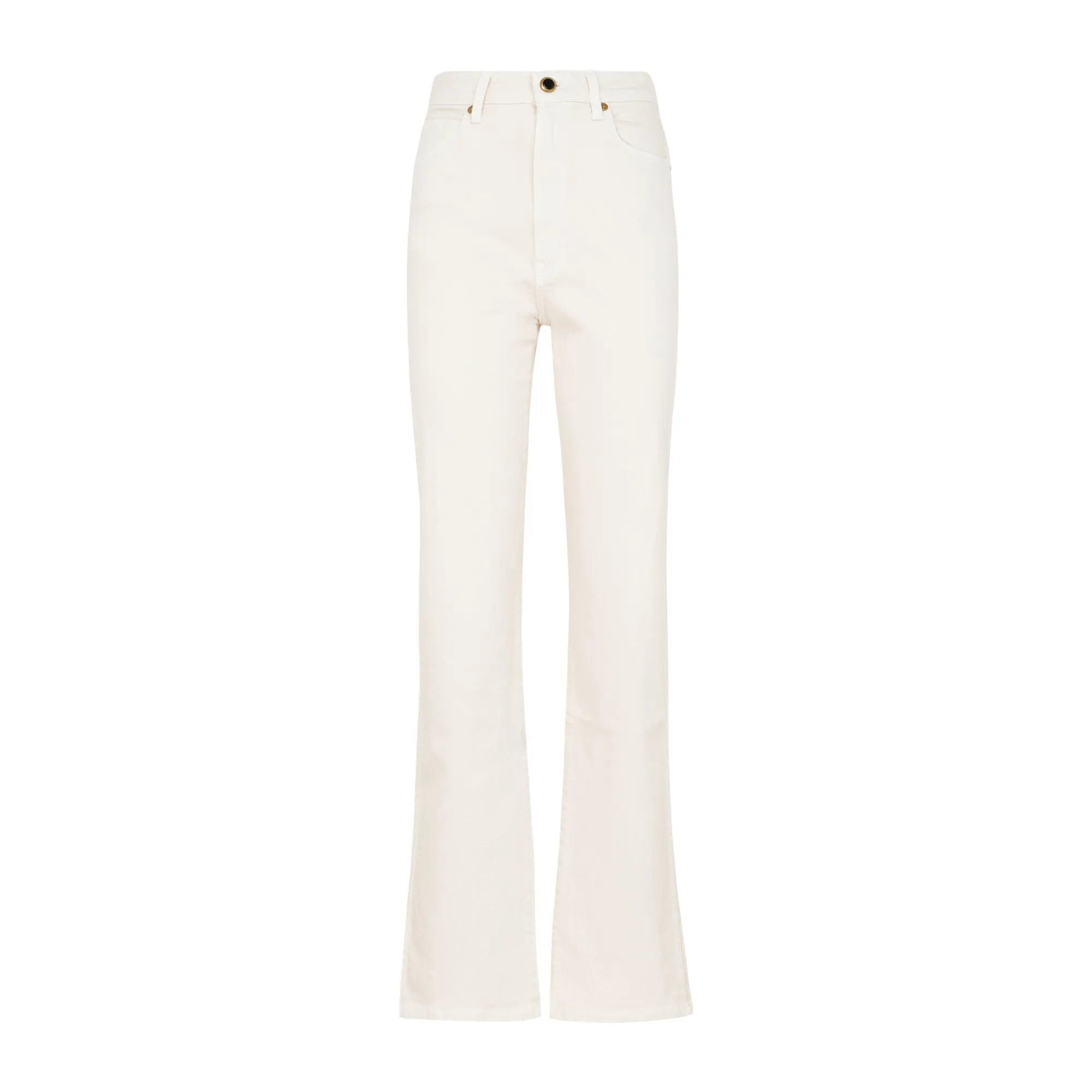 Khaite High Waisted Slim Cut Jeans