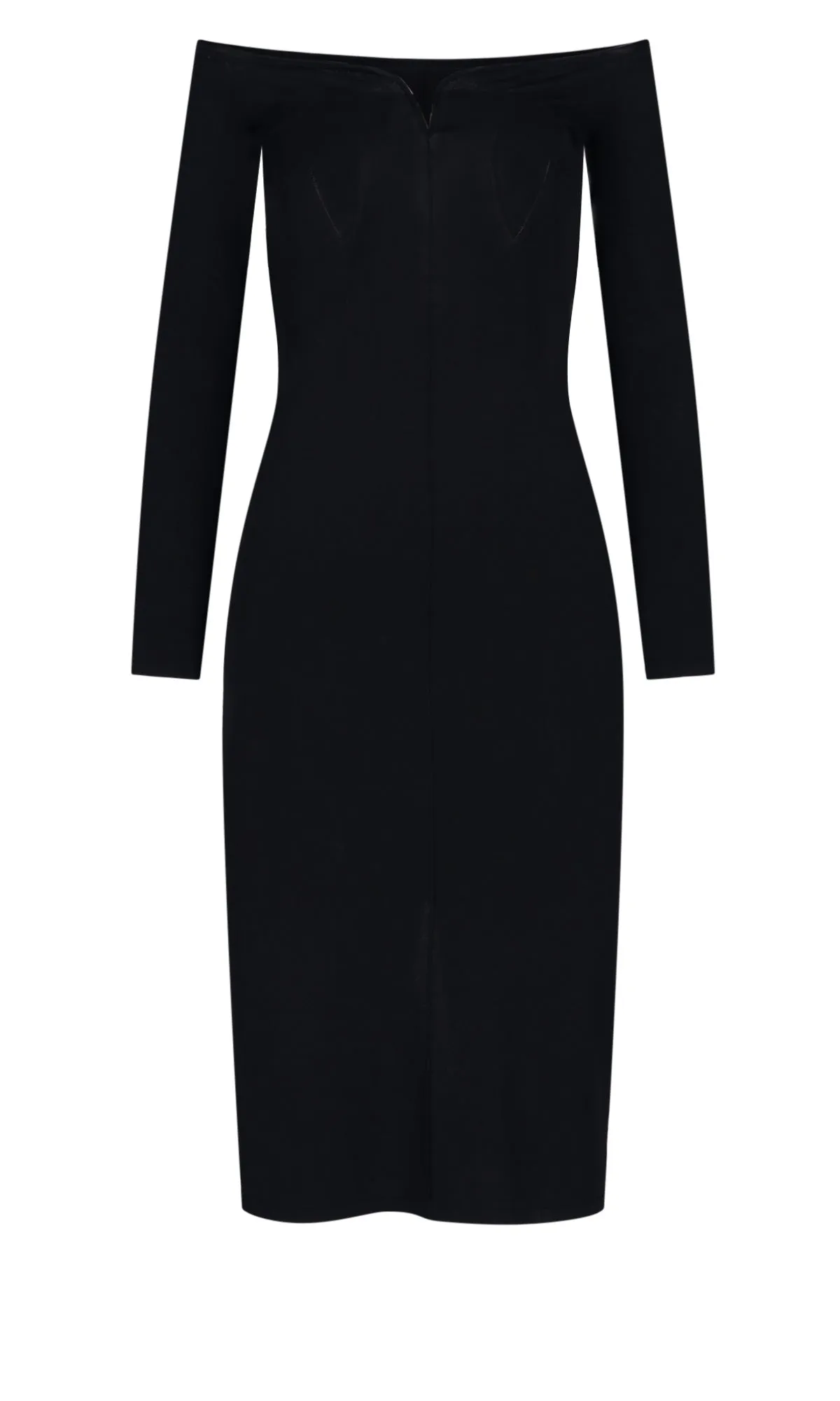 Khaite Off-Shoulder Midi Dress
