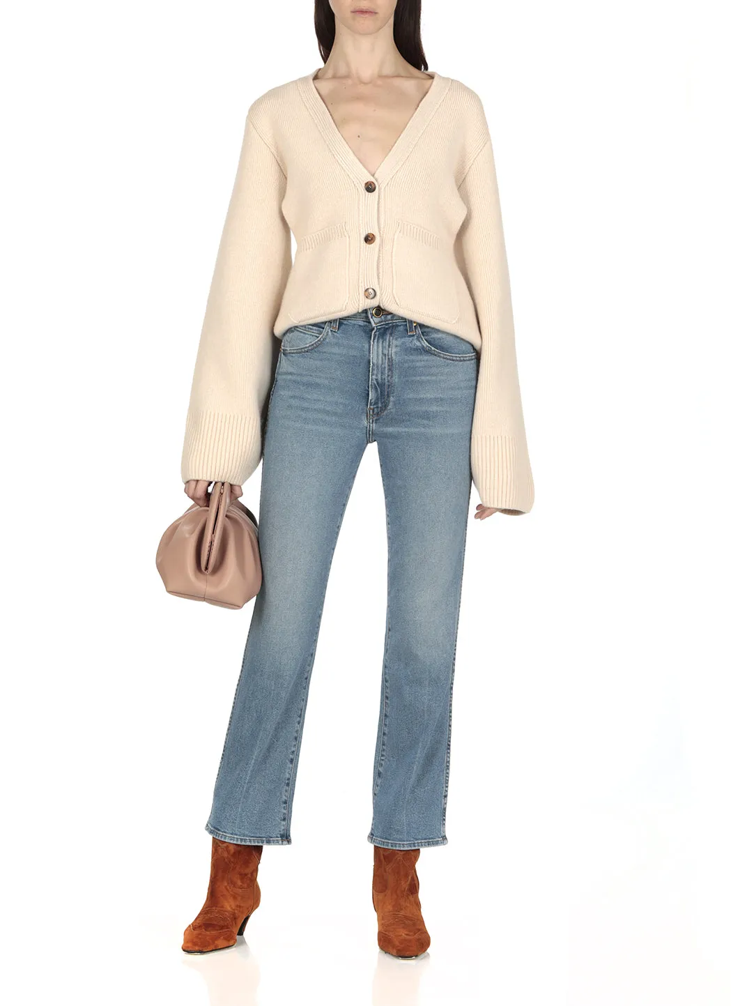 Khaite Vivian Flared Leg Jeans