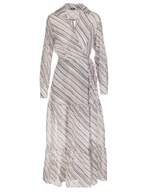 Kiton Striped Long-Sleeved Dress