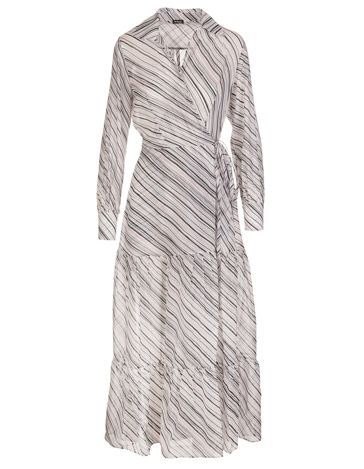 Kiton Striped Long-Sleeved Dress