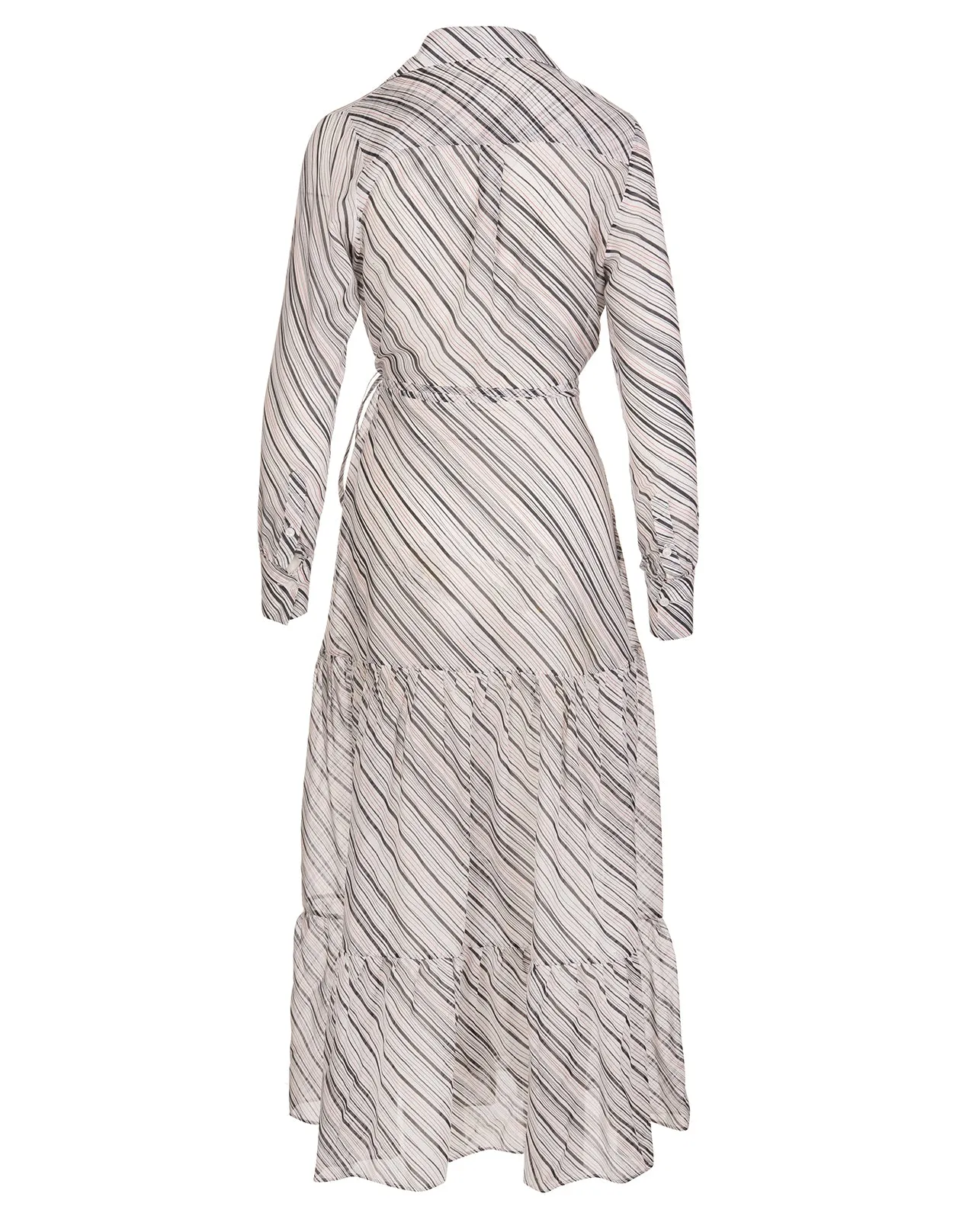 Kiton Striped Long-Sleeved Dress