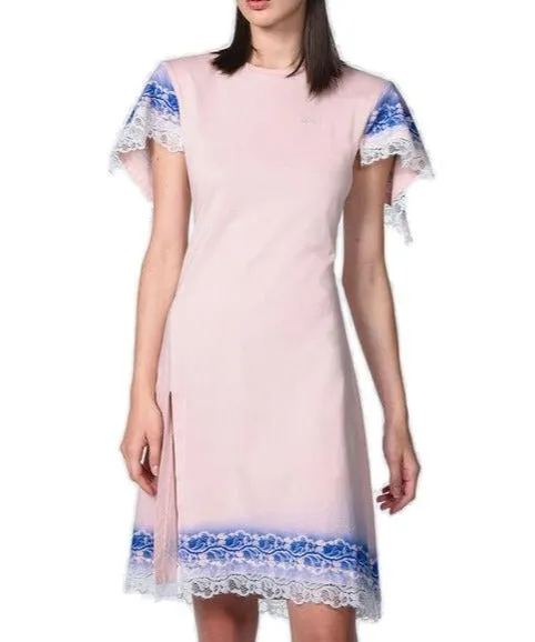 Koch Logo Embroidered Lace Dress