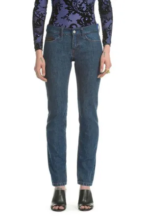 Koch Logo Patch Slim Fit Denim Jeans