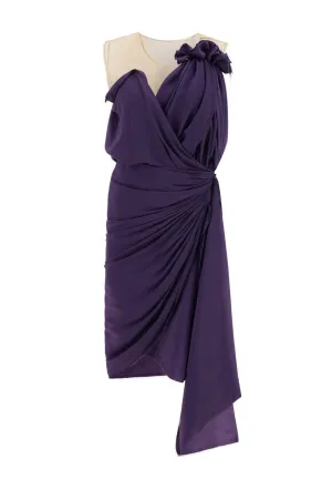 Lanvin Draped Sleeveless Dress