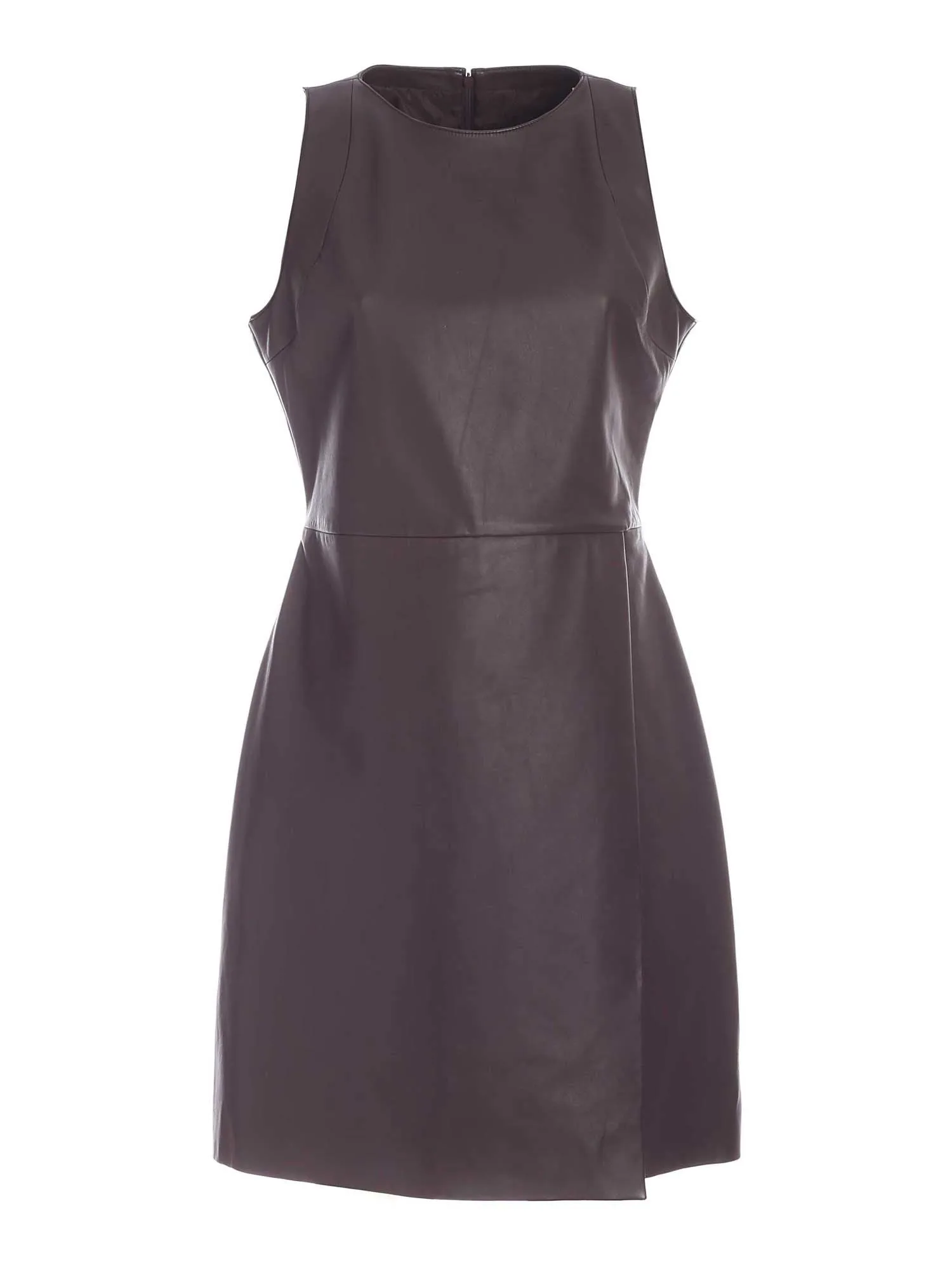 L'Autre Chose Leather Mini Dress