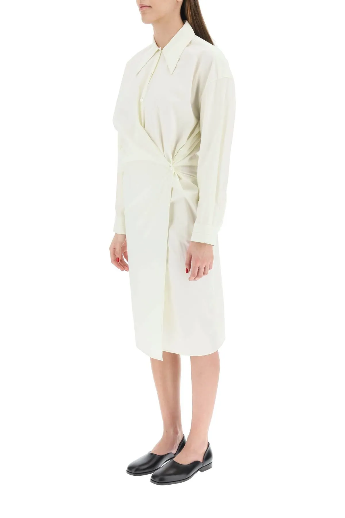 Lemaire Long-Sleeved Twisted Dress