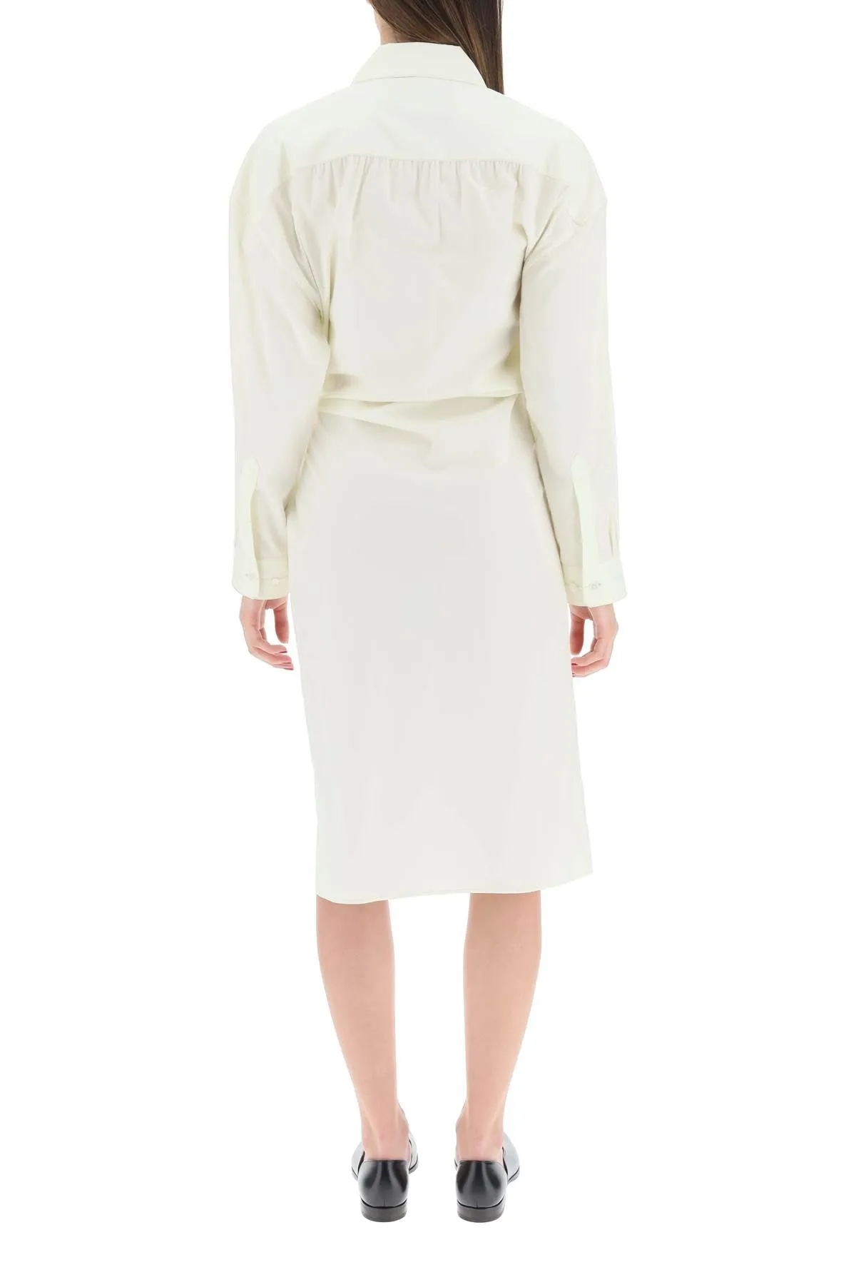 Lemaire Long-Sleeved Twisted Dress