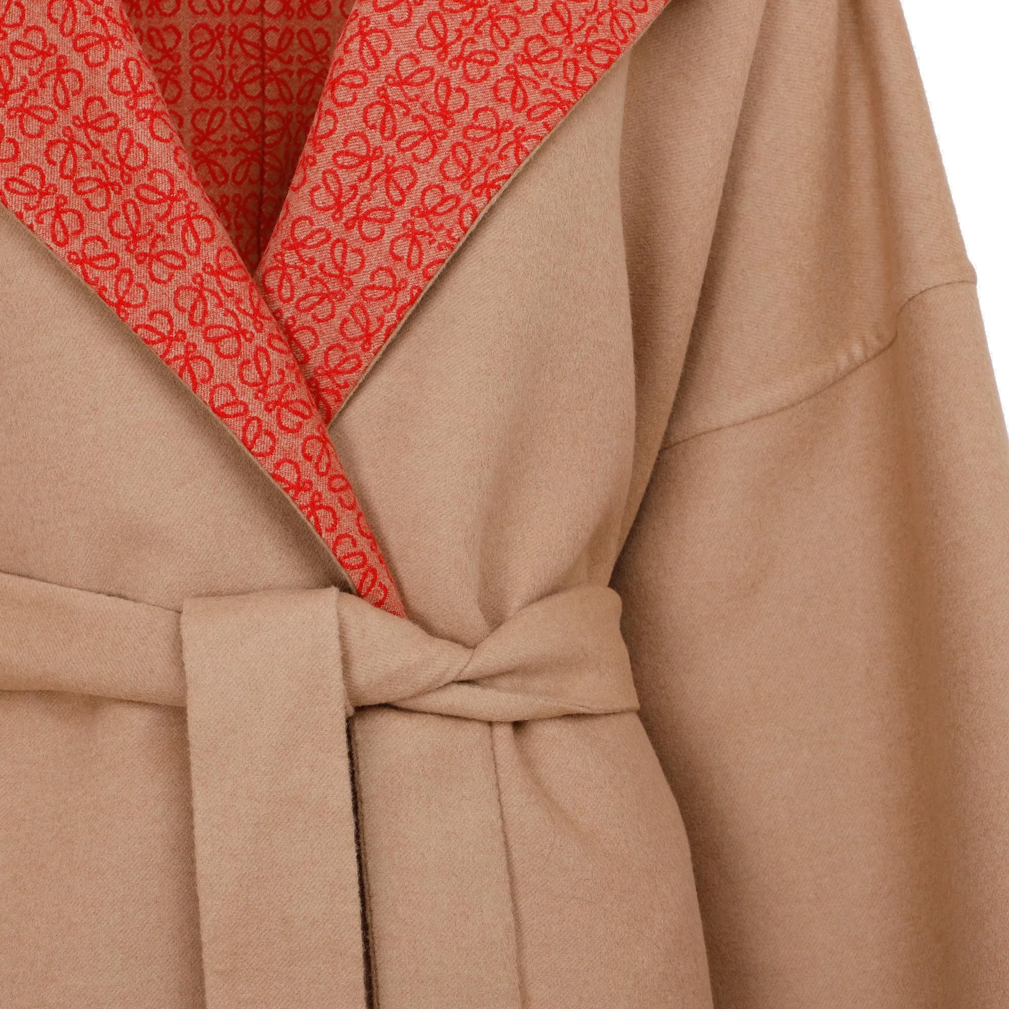 Loewe Anagram Belted Hooded Coat