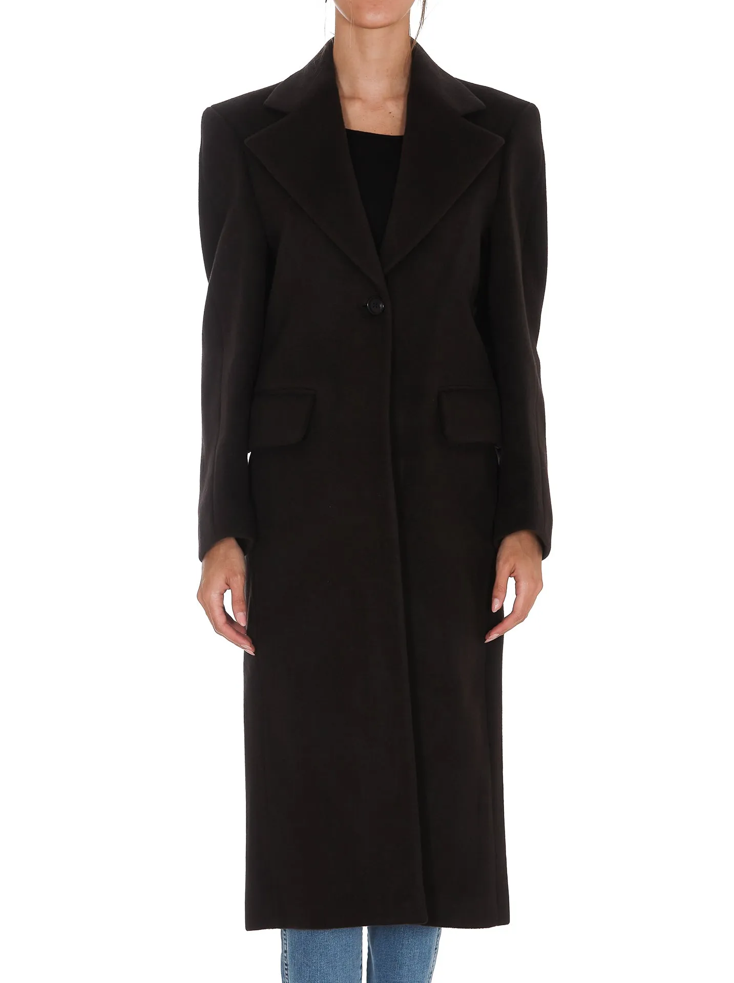 Low Classic Single-Breasted Tailored Coat