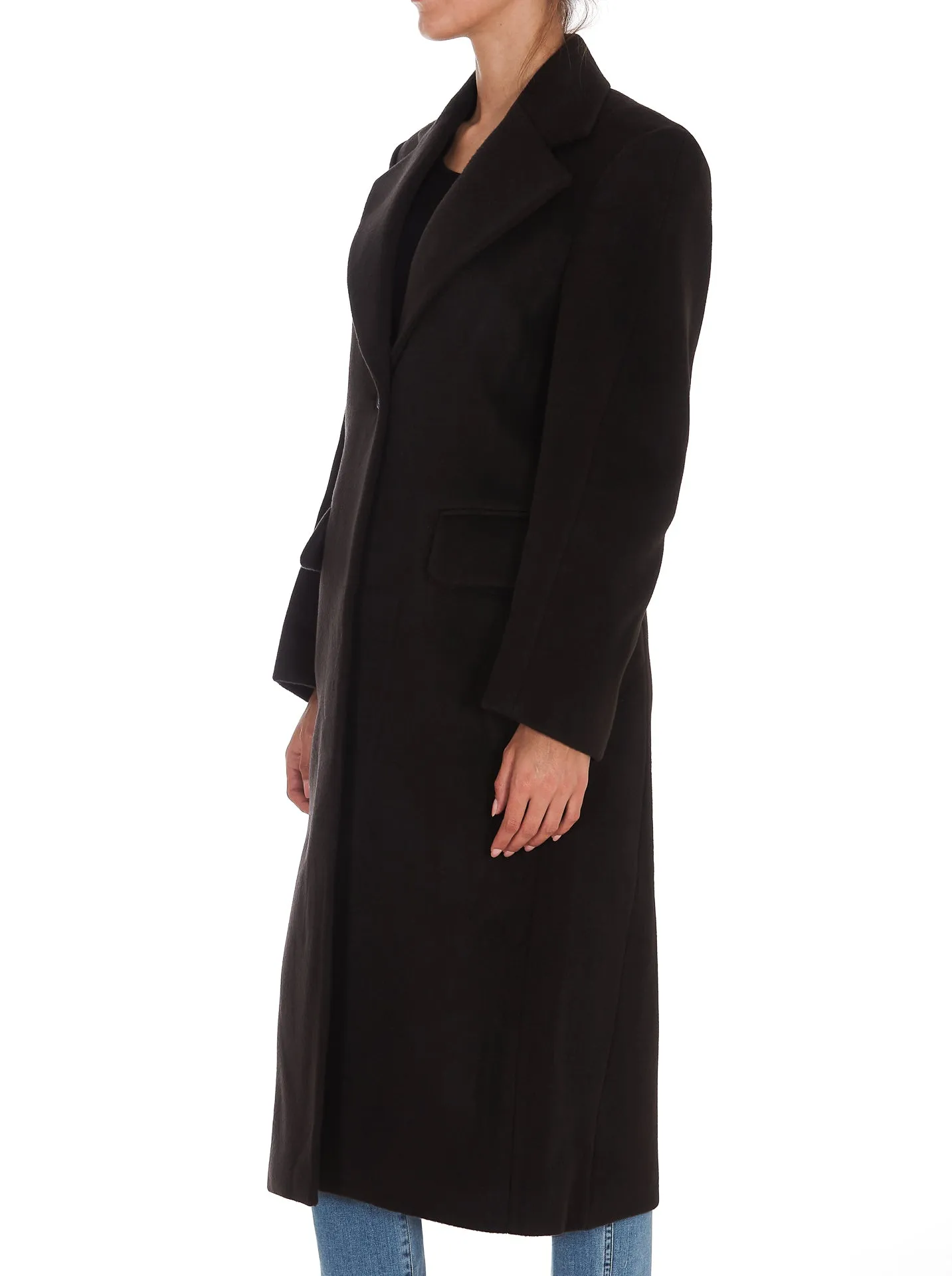 Low Classic Single-Breasted Tailored Coat