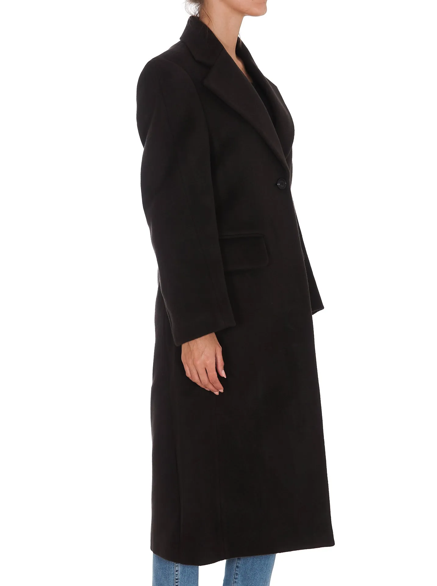 Low Classic Single-Breasted Tailored Coat