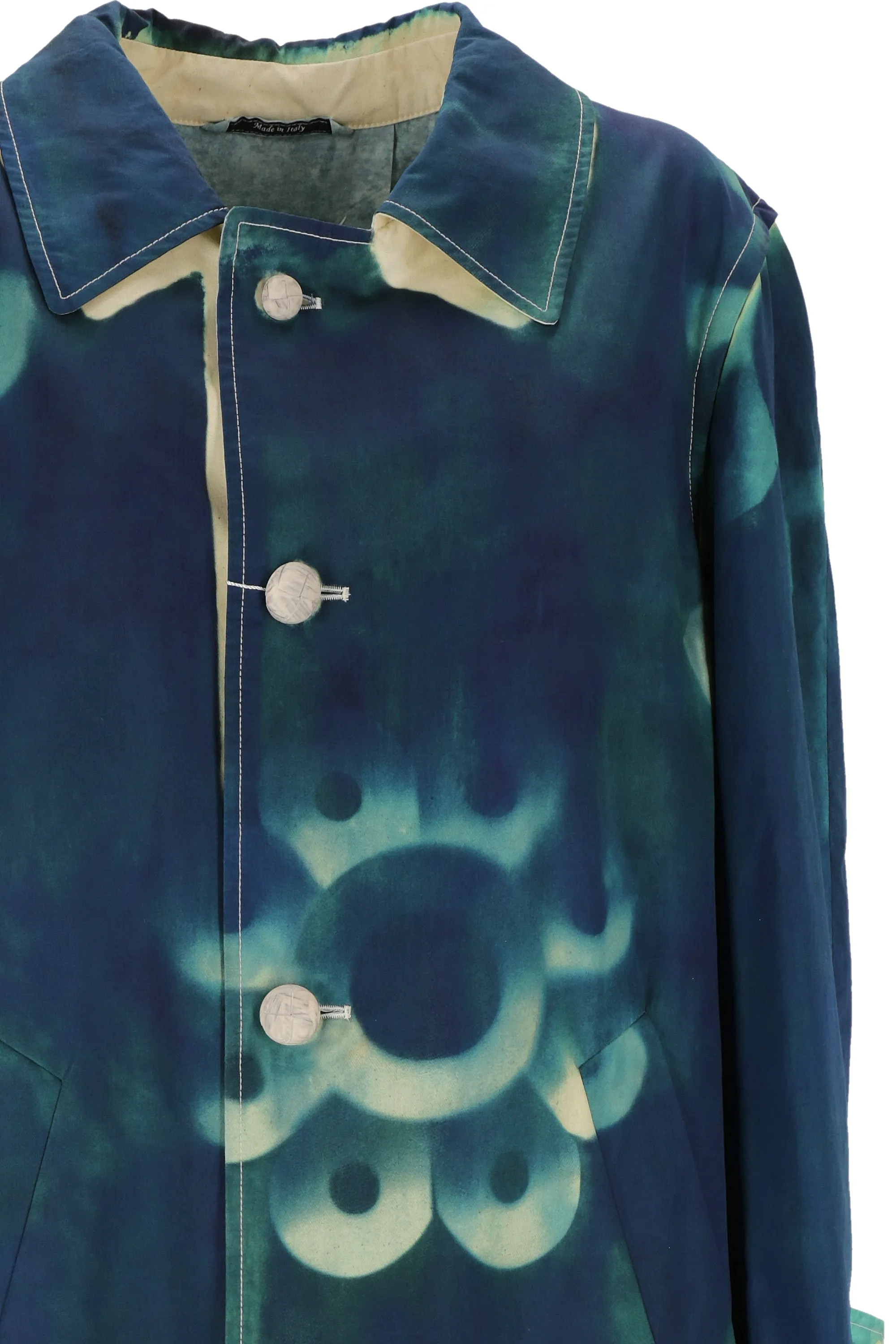 Maison Margiela Abstract-Pattern Long Sleeved Coat