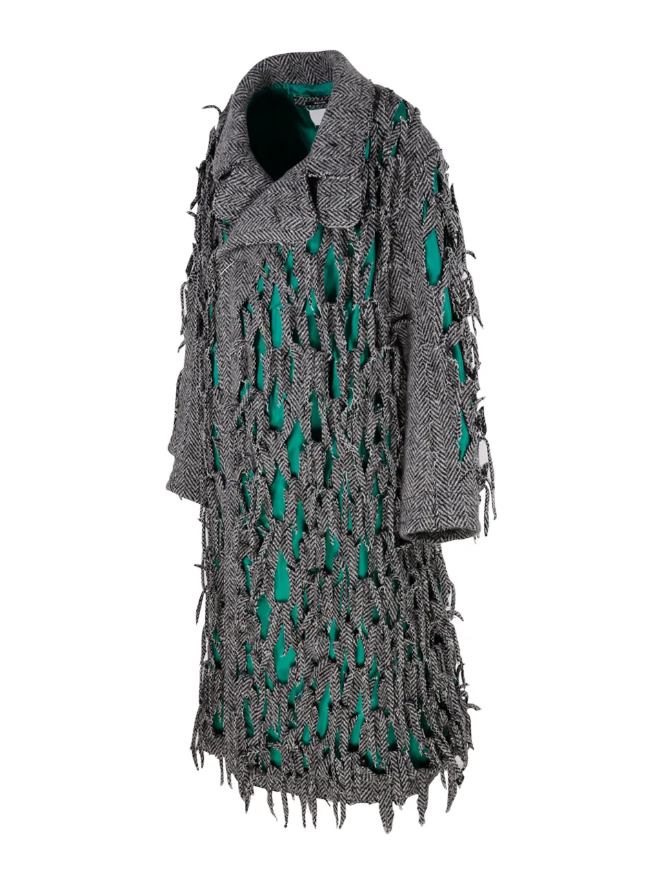 Maison Margiela Distressed Long-Sleeved Coat